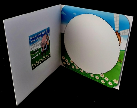 Funny Birthday Old Man Insert Blank 8x8 by Diane  Hitchcox