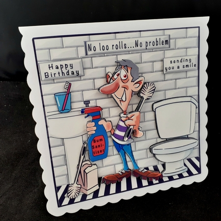 No Loo Rolls - No Problem - Decoupage by Diane  Hitchcox