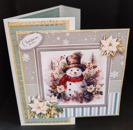 6x6 Vintage Snowmen 2 by Diane  Hitchcox