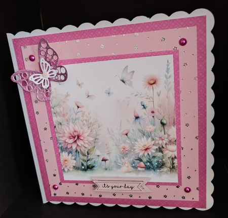 Fairy Garden Background Card Toppers by Diane  Hitchcox