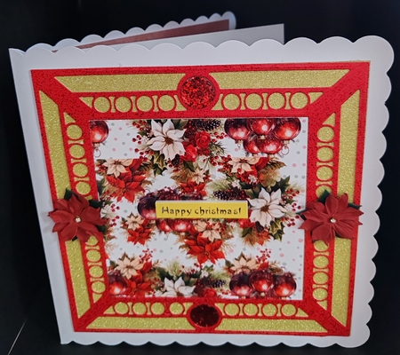 Christmas baubles backing paper 7 by Diane  Hitchcox