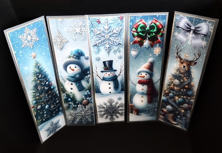 Beautiful Christmas Bookmarks 9 by Diane  Hitchcox