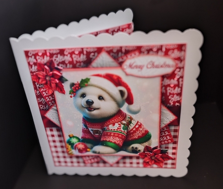Happy Polar Bear Mini Kit 7X7 by Diane  Hitchcox