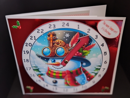 advent clock steampunk snowman by Diane  Hitchcox