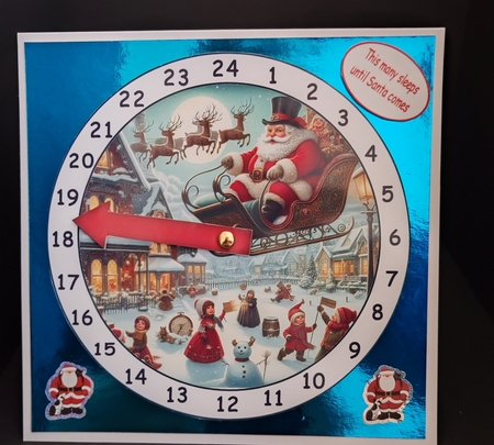 advent clock victorian christmas by Diane  Hitchcox