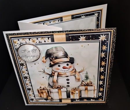 Gold Snow Man  by Diane  Hitchcox