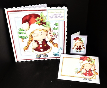 Maisie the Christmas Gnome Four Sheet Mini Kit by Diane  Hitchcox
