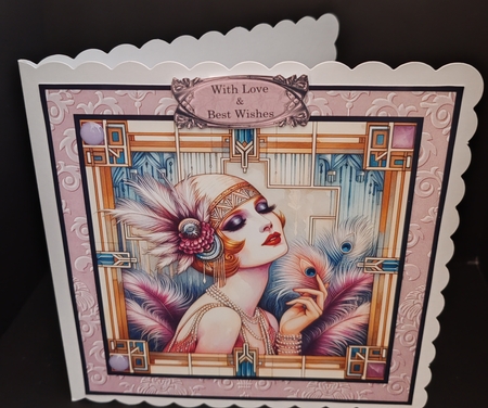 Art Deco Glamour 8x8 by Diane  Hitchcox