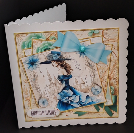Art Deco Glamour #2 8x8 by Diane  Hitchcox