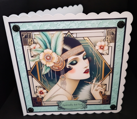 Another Beautiful Lady, blue by Diane  Hitchcox