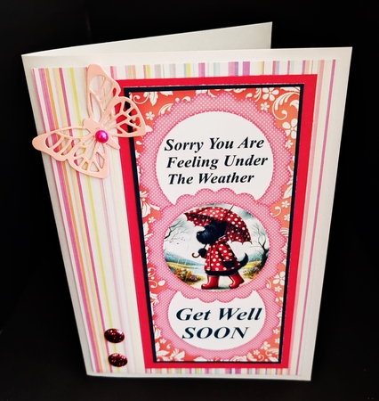 3 Get Well Soon Scottie card fronts/toppers by Diane  Hitchcox