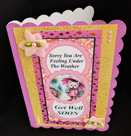 3 Get Well Soon Westie card fronts/toppers2 by Diane  Hitchcox