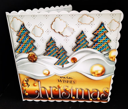 Christmas Bling 8x8 - 2 by Diane  Hitchcox