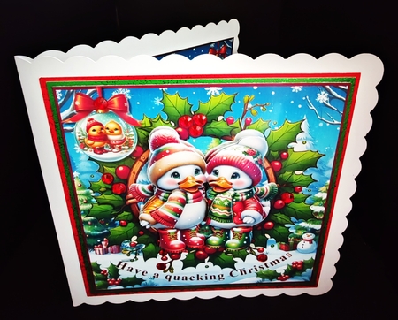 Have a quacking Christmas 7x7 by Diane  Hitchcox