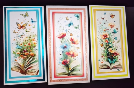 Butterflies, Floral, Books DL Toppers Or Bookmarks by Diane  Hitchcox