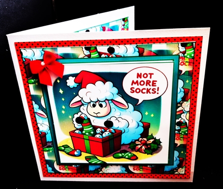 woolly socks ha ha insert by Diane  Hitchcox