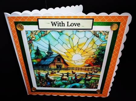 Stained Glass Farm by Diane  Hitchcox