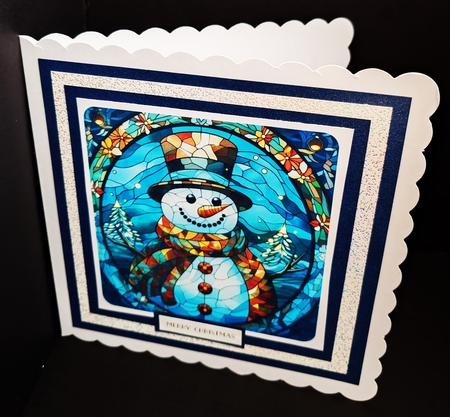 Christmas Stained Glass Card Toppers by Diane  Hitchcox