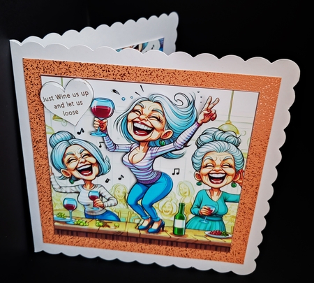 wine us up and let us loose by Diane  Hitchcox