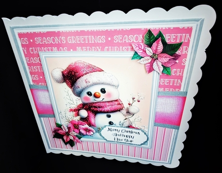 Pink Snowman by Diane  Hitchcox