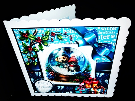 Best Friends Christmas Snowglobes by Diane  Hitchcox