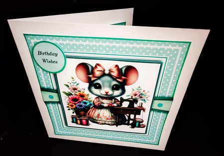 Seamstress Mice by Diane  Hitchcox