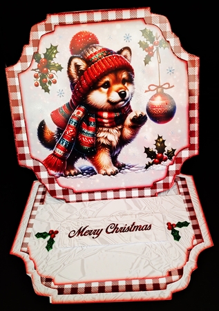Cute Winter Animals Shaped Easel Card Kit  by Diane  Hitchcox