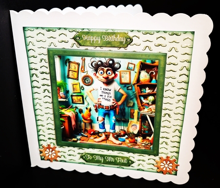 Mr Fix It Birthday 7 x 7 Card by Diane  Hitchcox