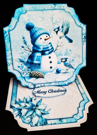 Winter Blues Shaped Easel Card Kit 2 by Diane  Hitchcox