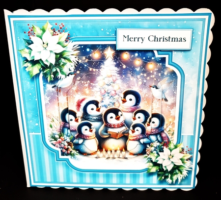 8x8 Penguin Choir Christmas Mini Kit 4 - x6 A4 Sheets  by Diane  Hitchcox