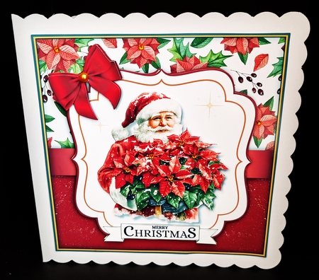 Poinsettia Father Christmas Mini Kit by Diane  Hitchcox