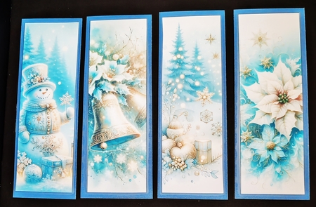 Vintage Christmas Bookmarks 5 by Diane  Hitchcox