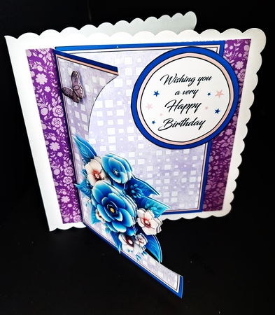 Cutaway front Blue Bouquet by Diane  Hitchcox
