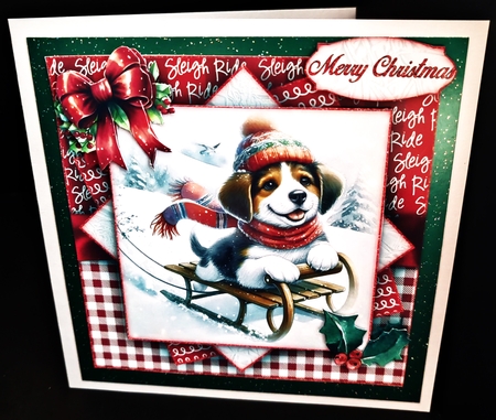 Dog Sleigh Mini Kit  by Diane  Hitchcox