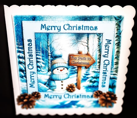 The Path To Christmas 7 x 7 Card by Diane  Hitchcox