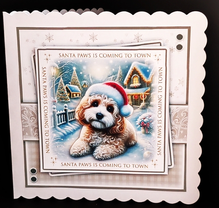 Santa Paws Golden Cockapoo Mini Kit by Diane  Hitchcox