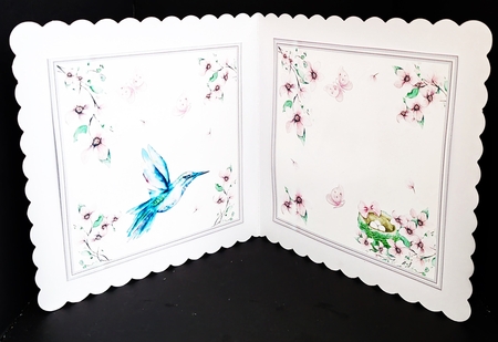 Humming Bird & Blossom by Diane  Hitchcox