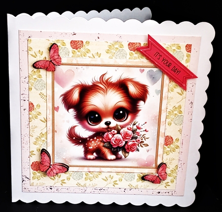 Cute Little Puppies by Diane  Hitchcox
