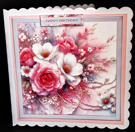 7X7 FLOWER TOPPER by Diane  Hitchcox