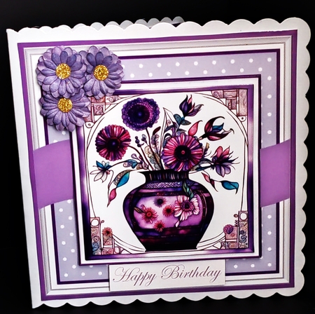 Purple Arrangement by Diane  Hitchcox