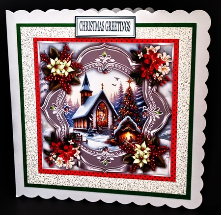 Christmas Church 2 by Diane  Hitchcox