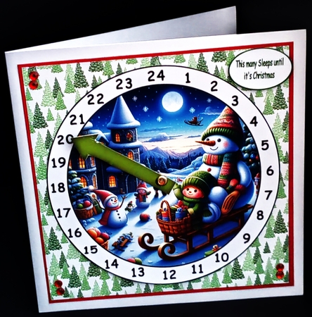 advent clock countdown sleigh ride by Diane  Hitchcox