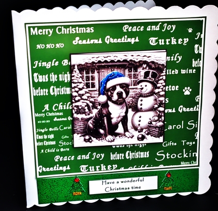 merry christmas doggy lover 2 by Diane  Hitchcox