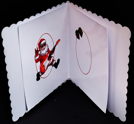 6x6 Rock on Santa insert by Diane  Hitchcox