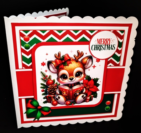 Cutest Christmas Reindeer by Diane  Hitchcox