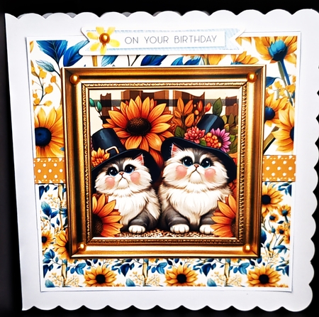 Twins Birthday 7 x 7 Card by Diane  Hitchcox
