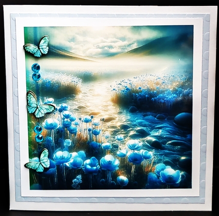 Bleu Landscape by Diane  Hitchcox