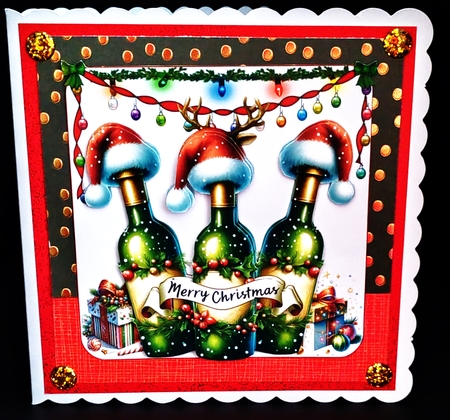 7x7 Reinbeer Christmas choice of four mini kit by Diane  Hitchcox