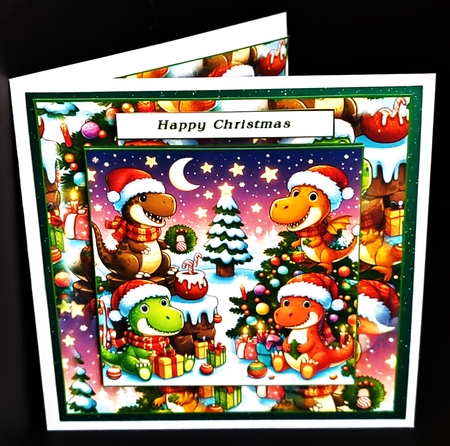 dino christmas 1 by Diane  Hitchcox