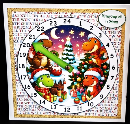 advent clock dinosaurs 2 by Diane  Hitchcox